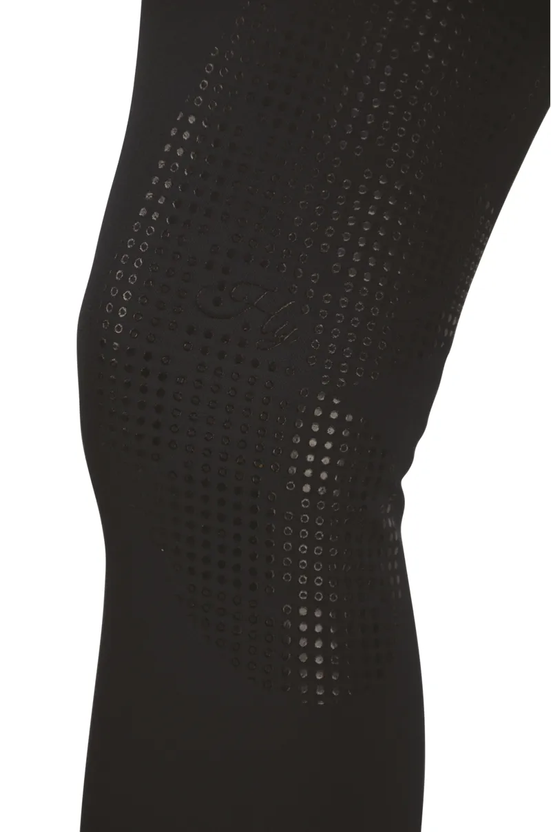 Hy Equestrian Oslo Softshell Riding Tights - Black-2